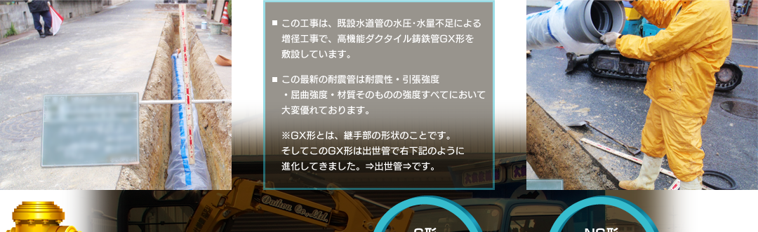 上下水道管布設工事